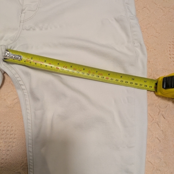 Bundle 2/$40 PAIGE Cream Skinny Jeans Size 33 - Picture 9 of 12